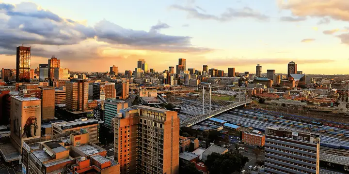 Flight to Johannesburg