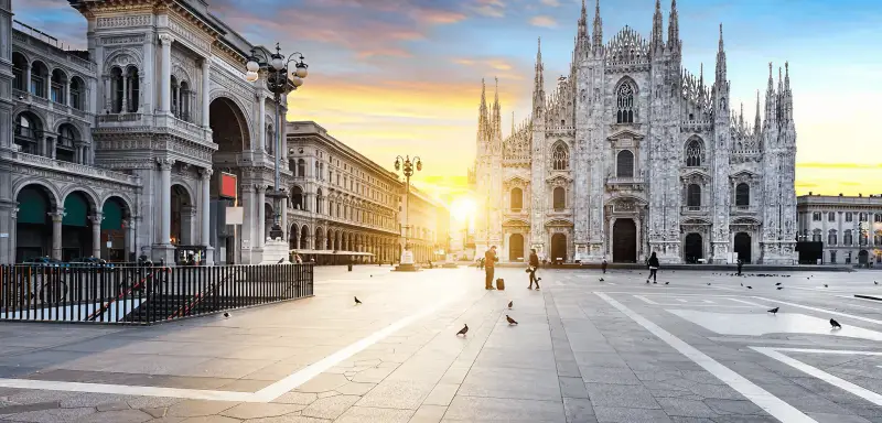 Business class flights to Milan
